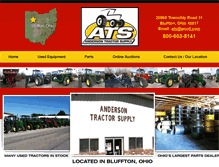 Tablet Screenshot of andersontractorinc.com